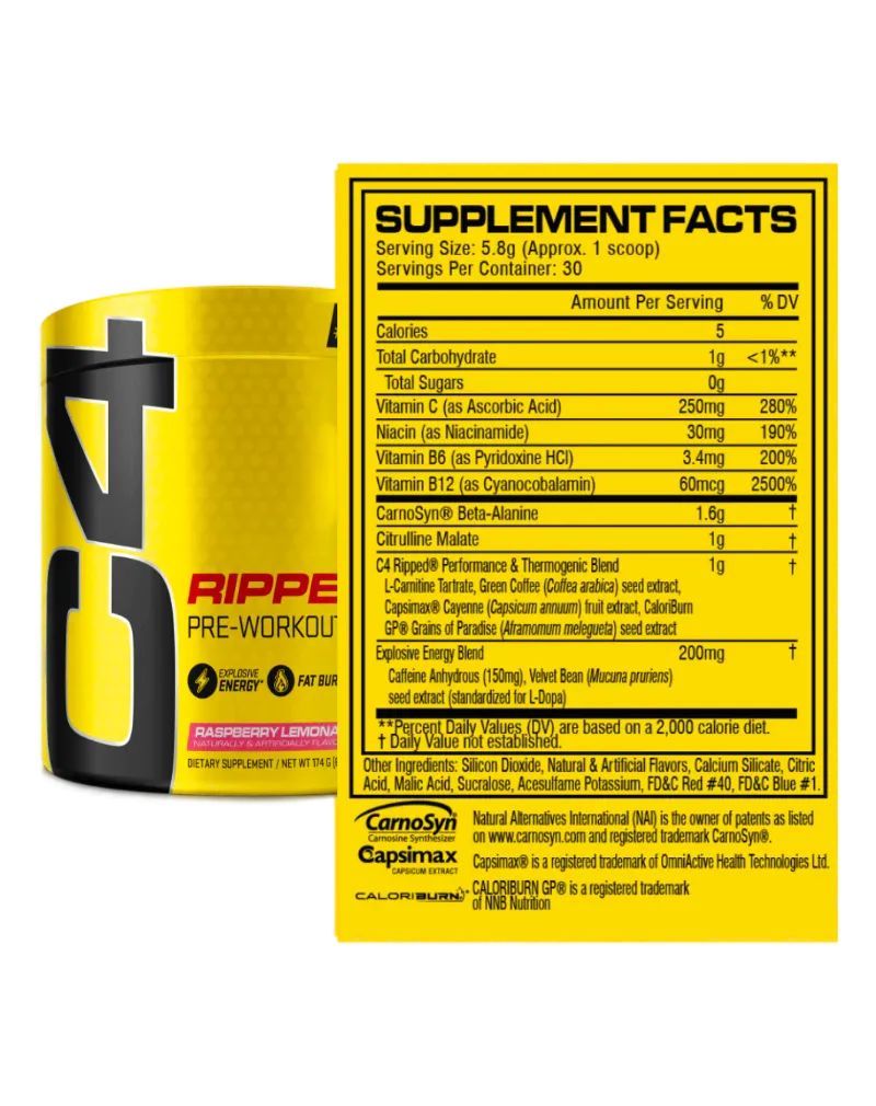 Cellucor C4 Ripped Fruit Punch | 30 serv