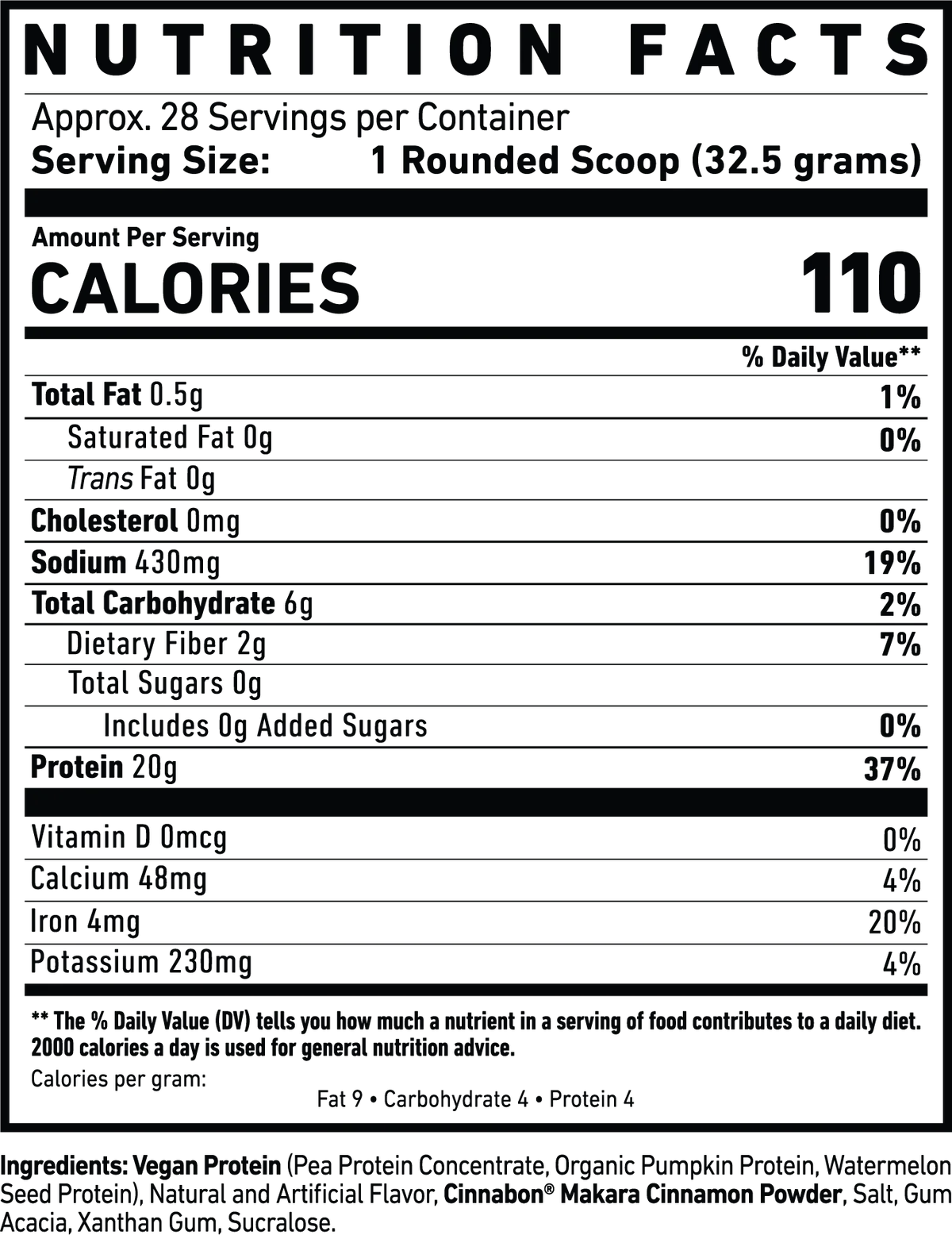 GHOST® VEGAN Protein Cinnabon 2.2 lbs