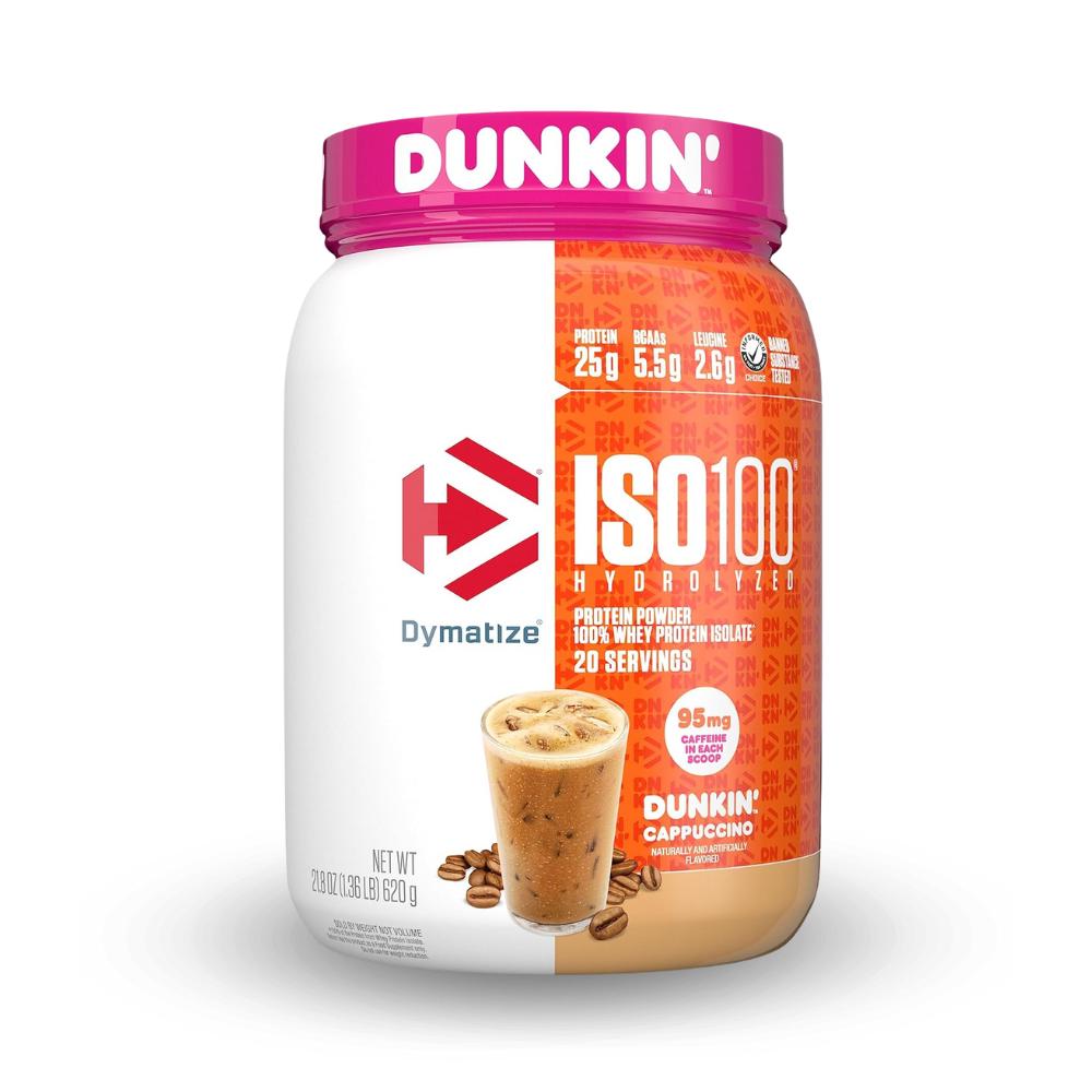 Dymatize ISO 100 - Proteína Dunkin Cappucino 1.3lbs