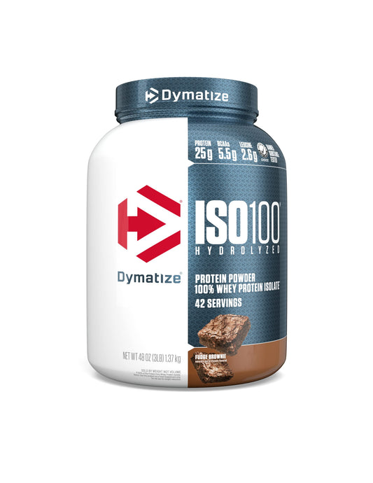 Dymatize ISO 100 - Proteína Fudge Brownie 3lbs