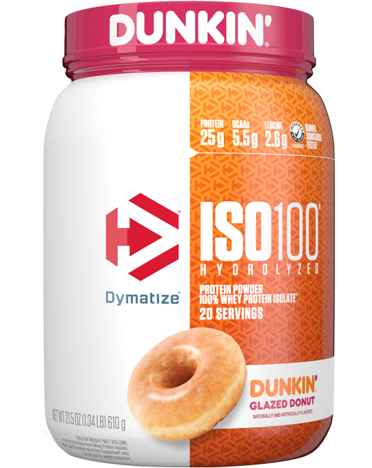 Dymatize ISO 100 - Proteína Dunkin Glazed Donut 1.3lbs