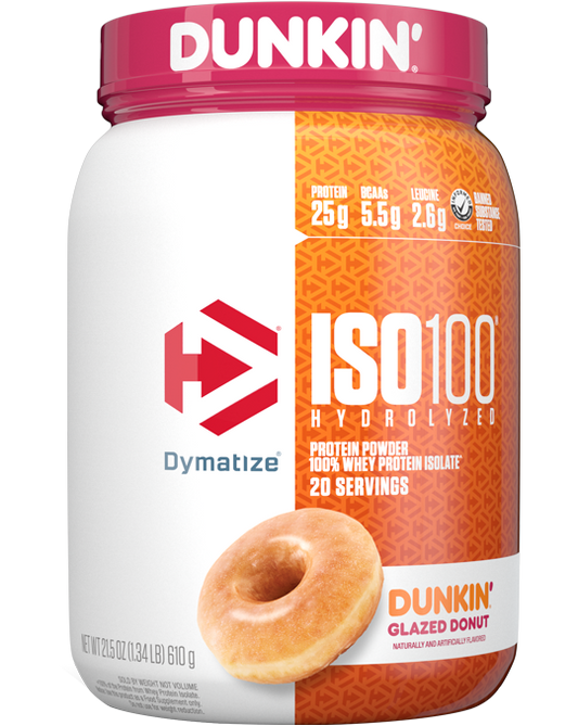 Dymatize ISO 100 - Proteína Dunkin Glazed Donut 1.3lbs