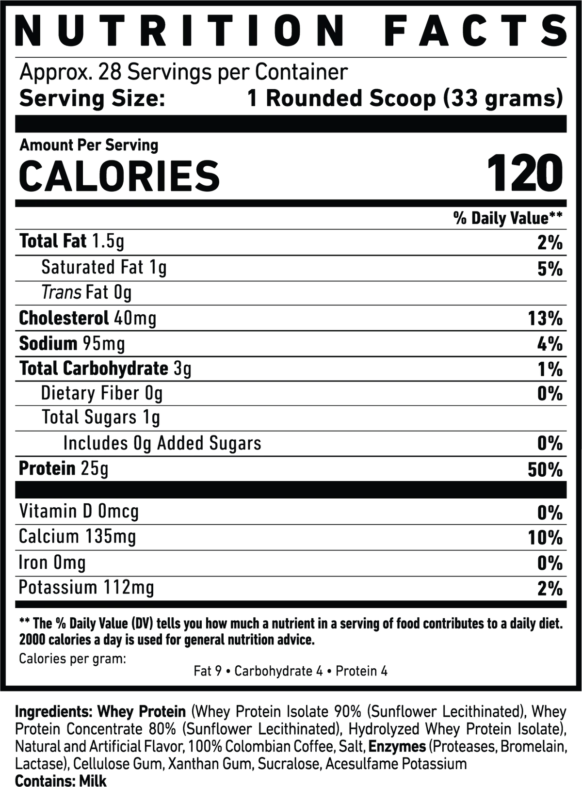 GHOST® WHEY Protein Coffee Ice Cream 2.2lbs