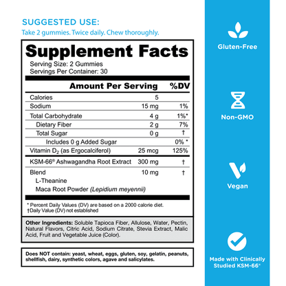 Goli Ashwagandha Zero Sugar - 60 Gummies